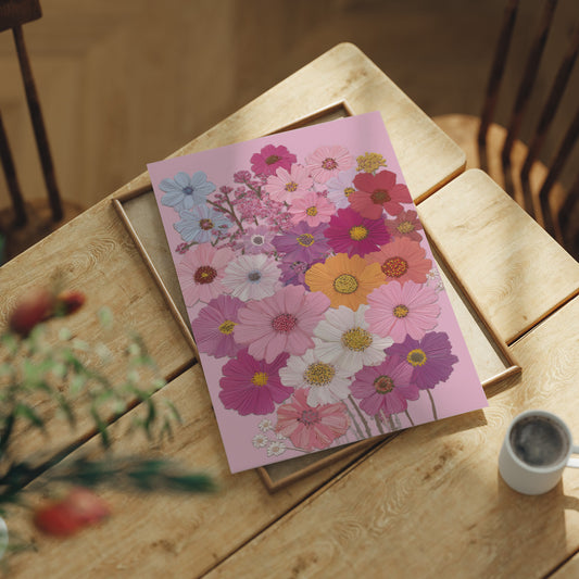 Blush Garden: A Symphony of Pressed Petals