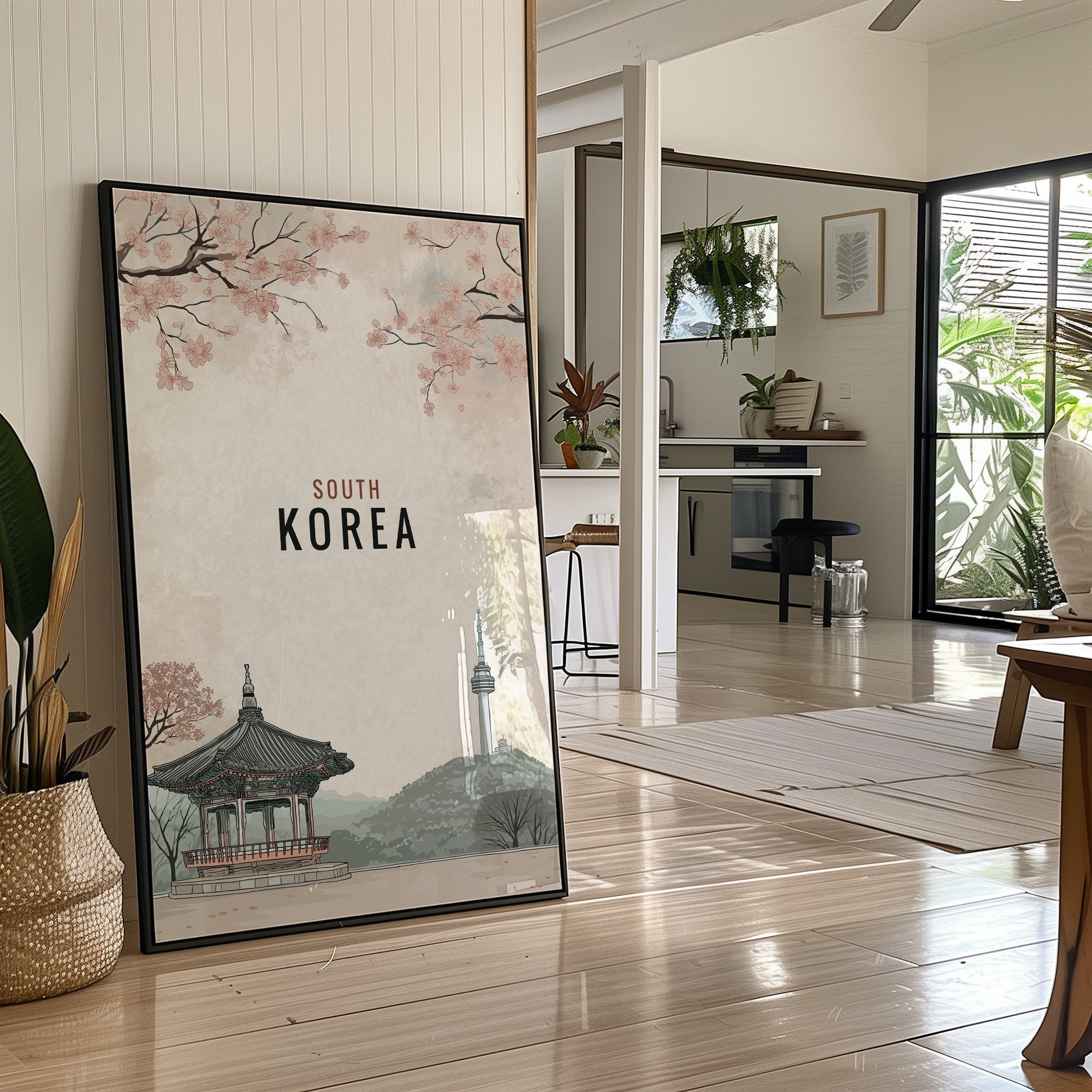 Cherry Blossoms Frame Seoul's Heritage