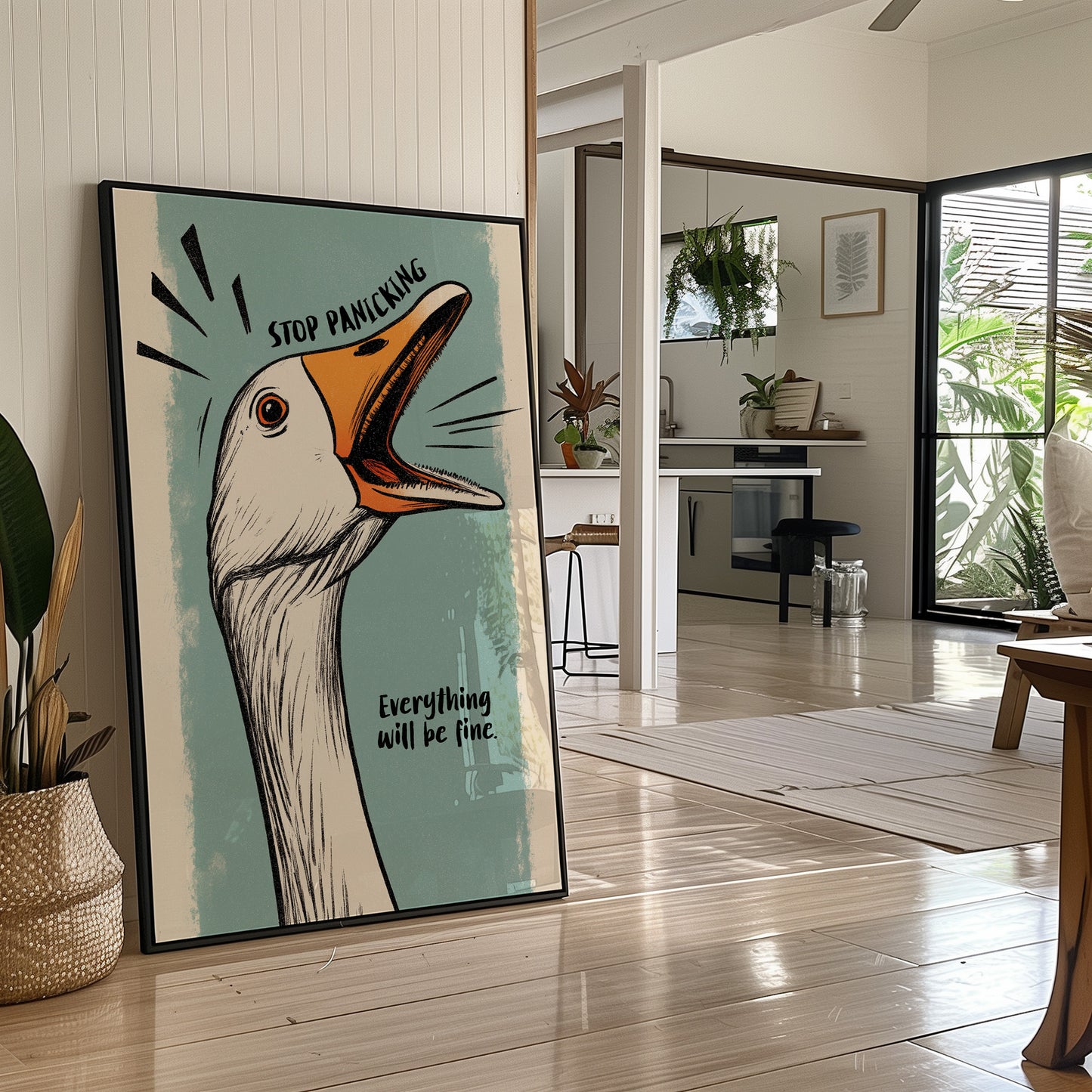 Anxious Goose Offers Calming Wisdom