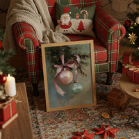 Vintage Ornaments Dance on Evergreen Bough