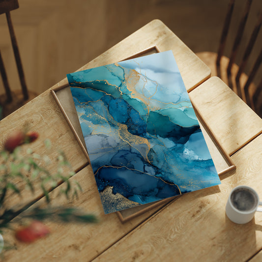 Gold Veins Through Ocean Depths