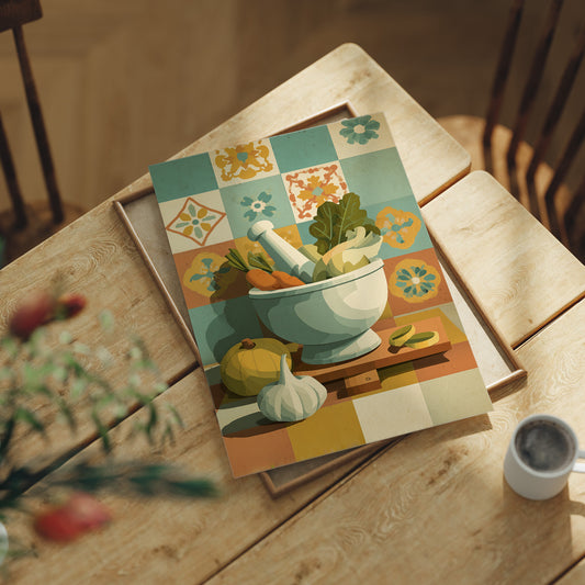 Garden Harvest In Grandmother's Bowl