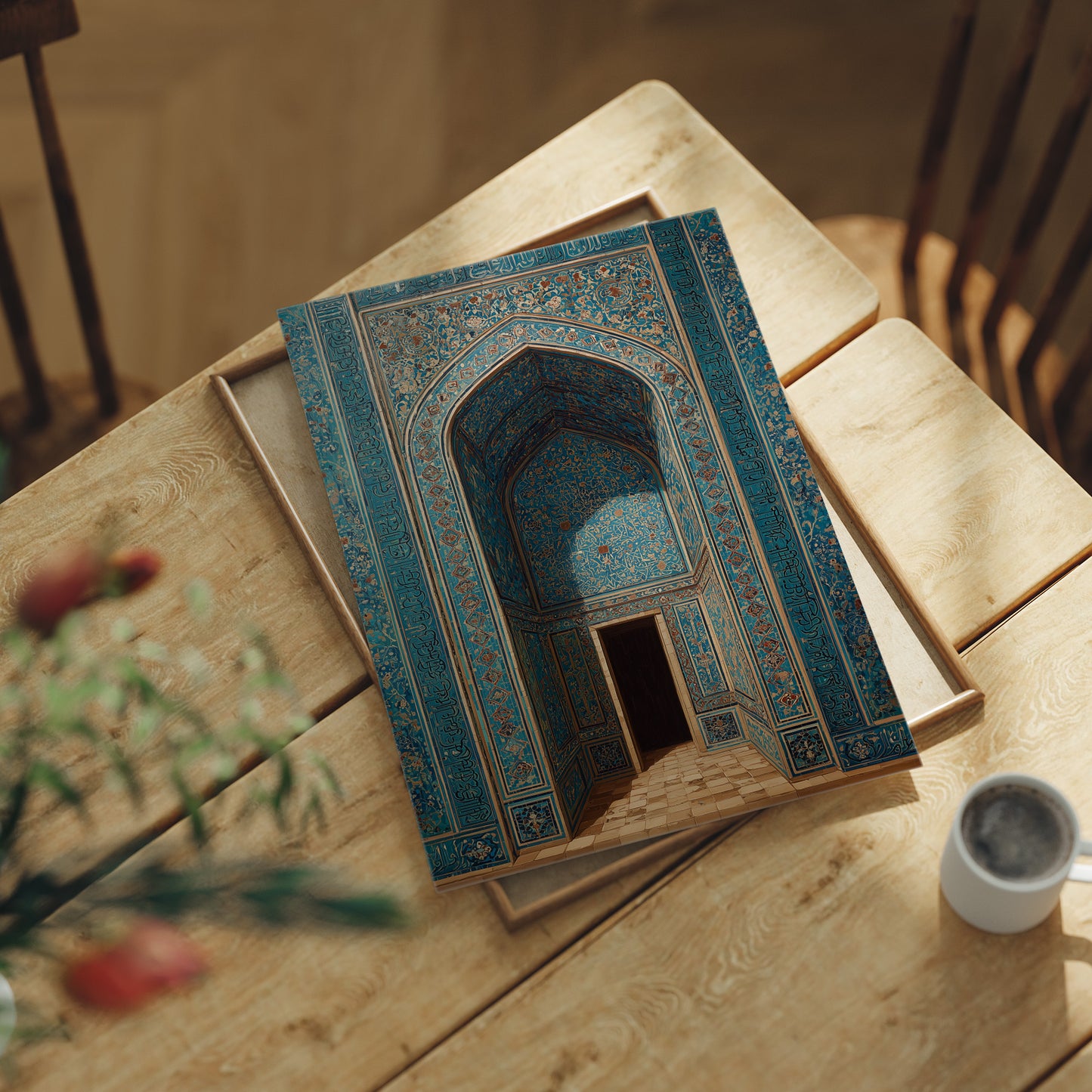 Turquoise Prayers Written In Gold