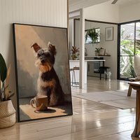 Morning Ritual With Furry Companion
