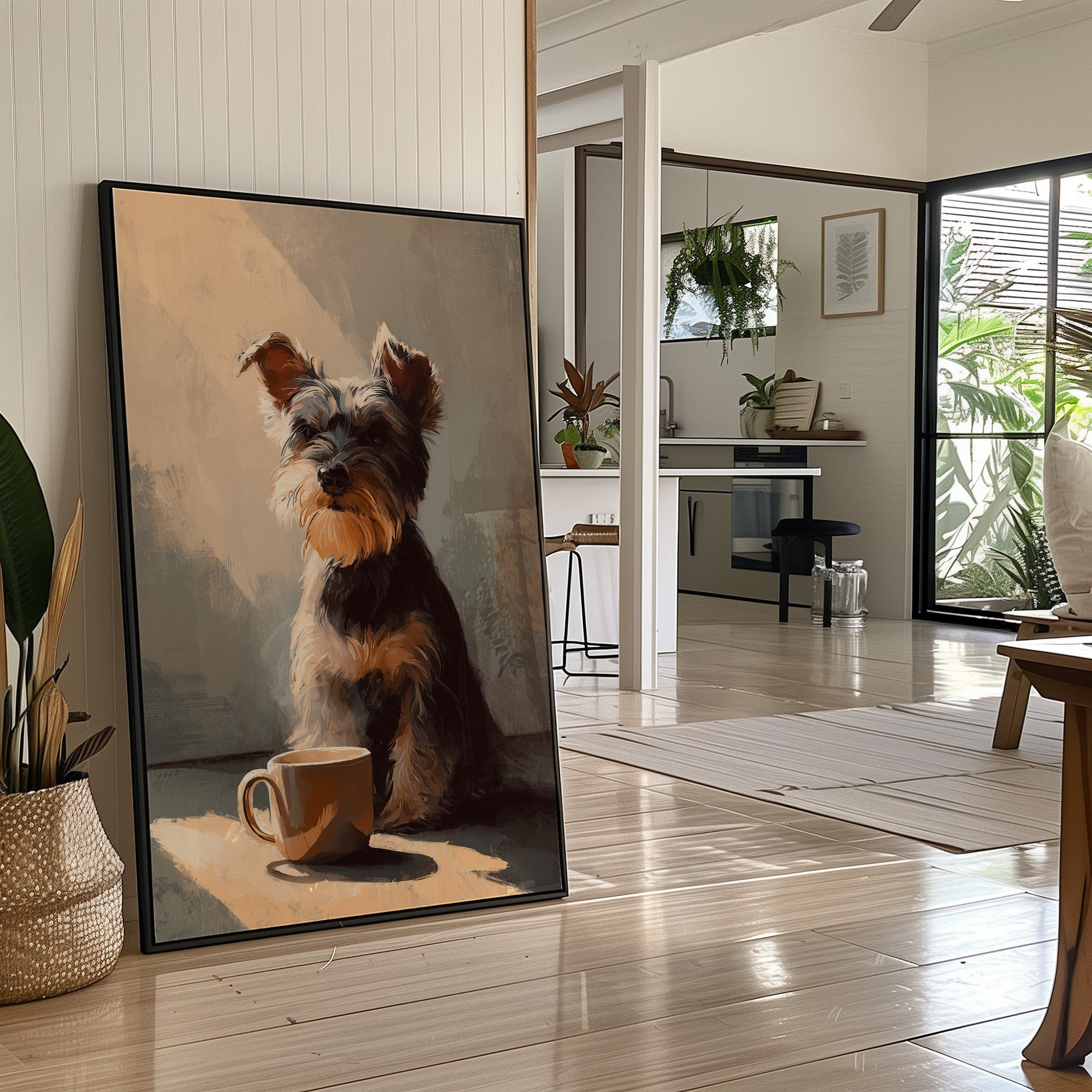Morning Ritual With Furry Companion