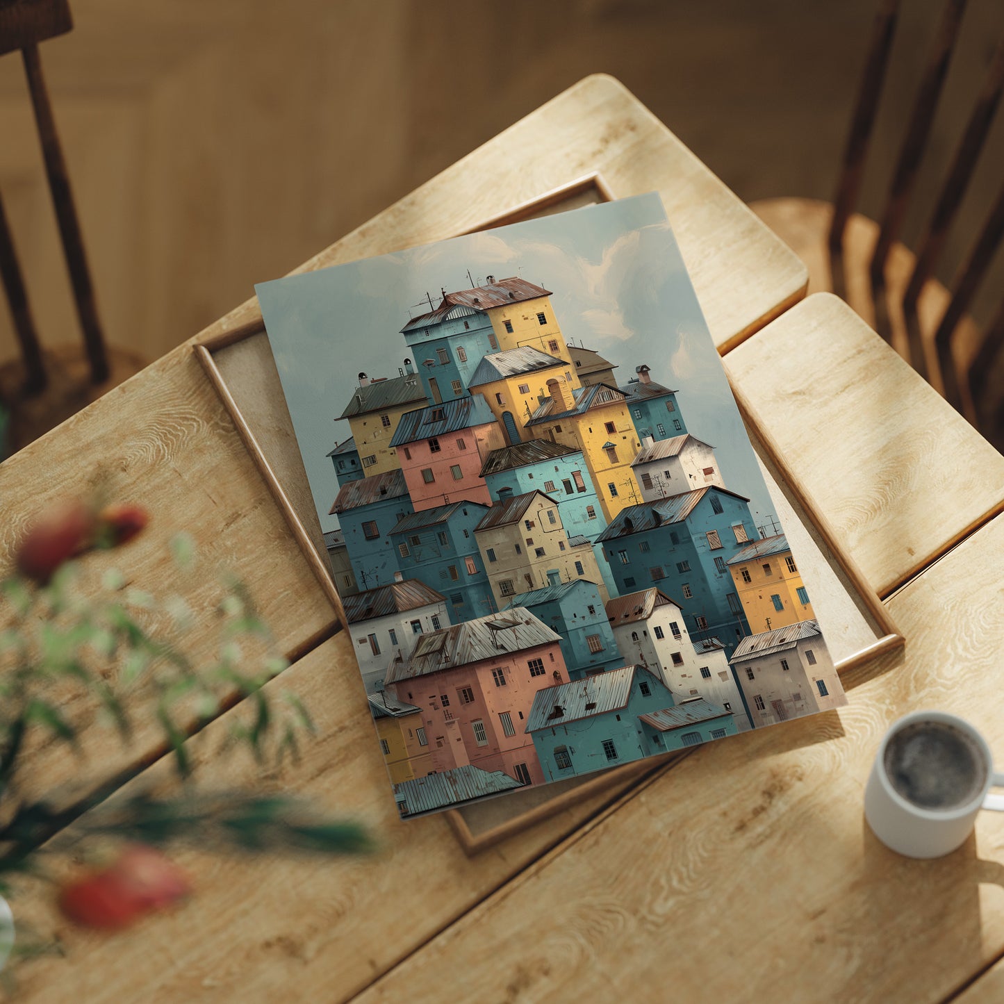 Houses Stack Like Childhood Memories