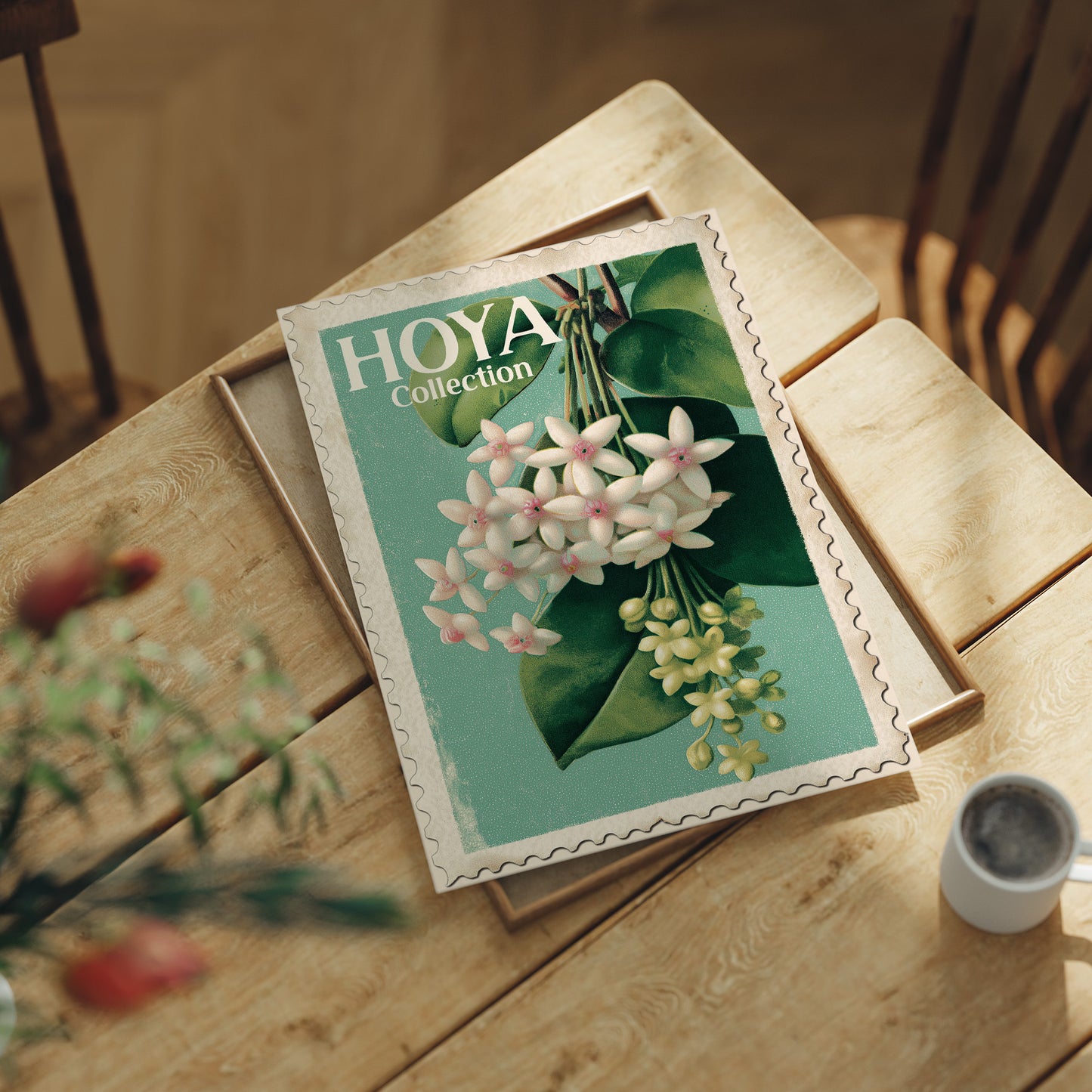 Waxy Blooms Carry Island Greetings