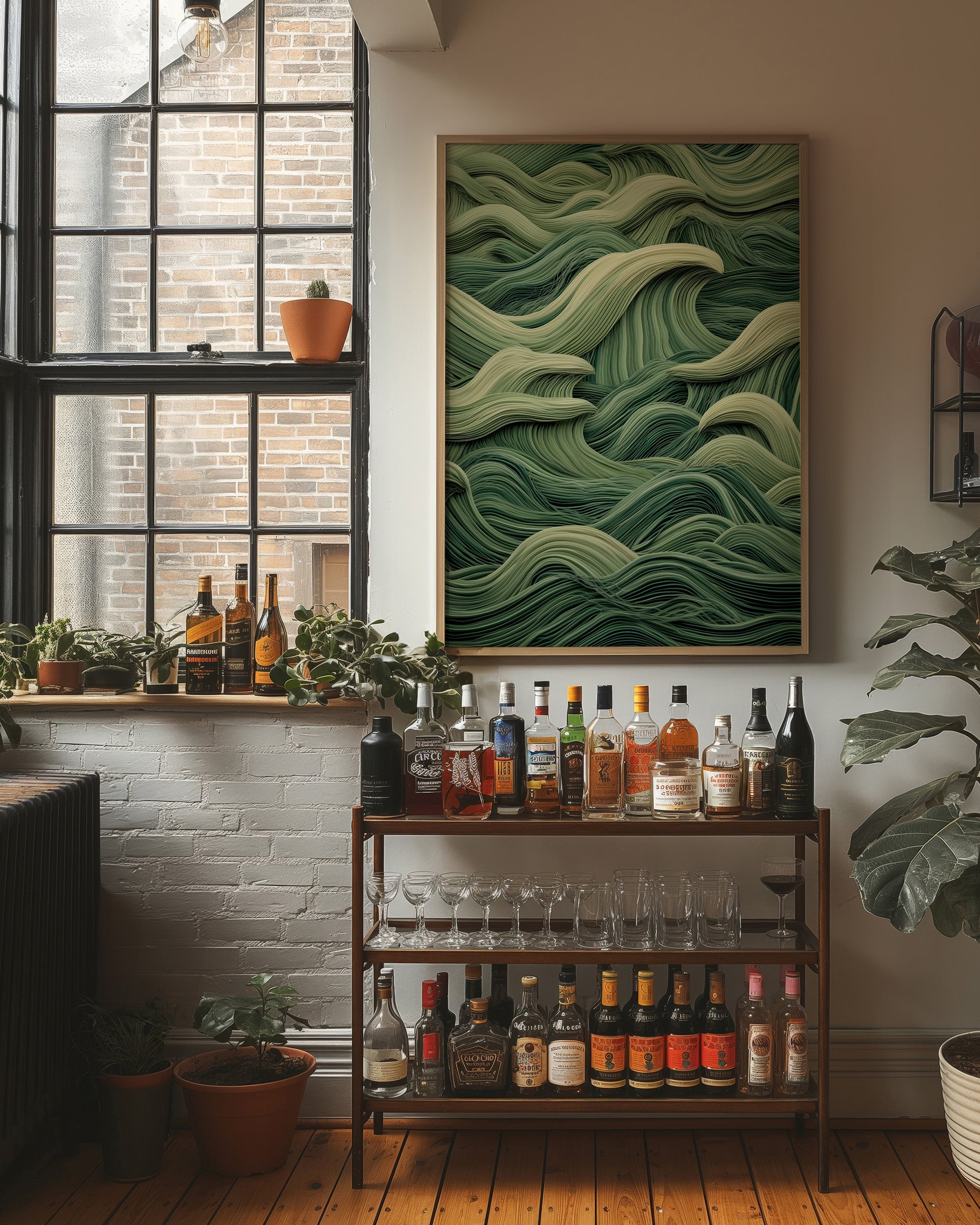 Emerald Waves Dance In Silence