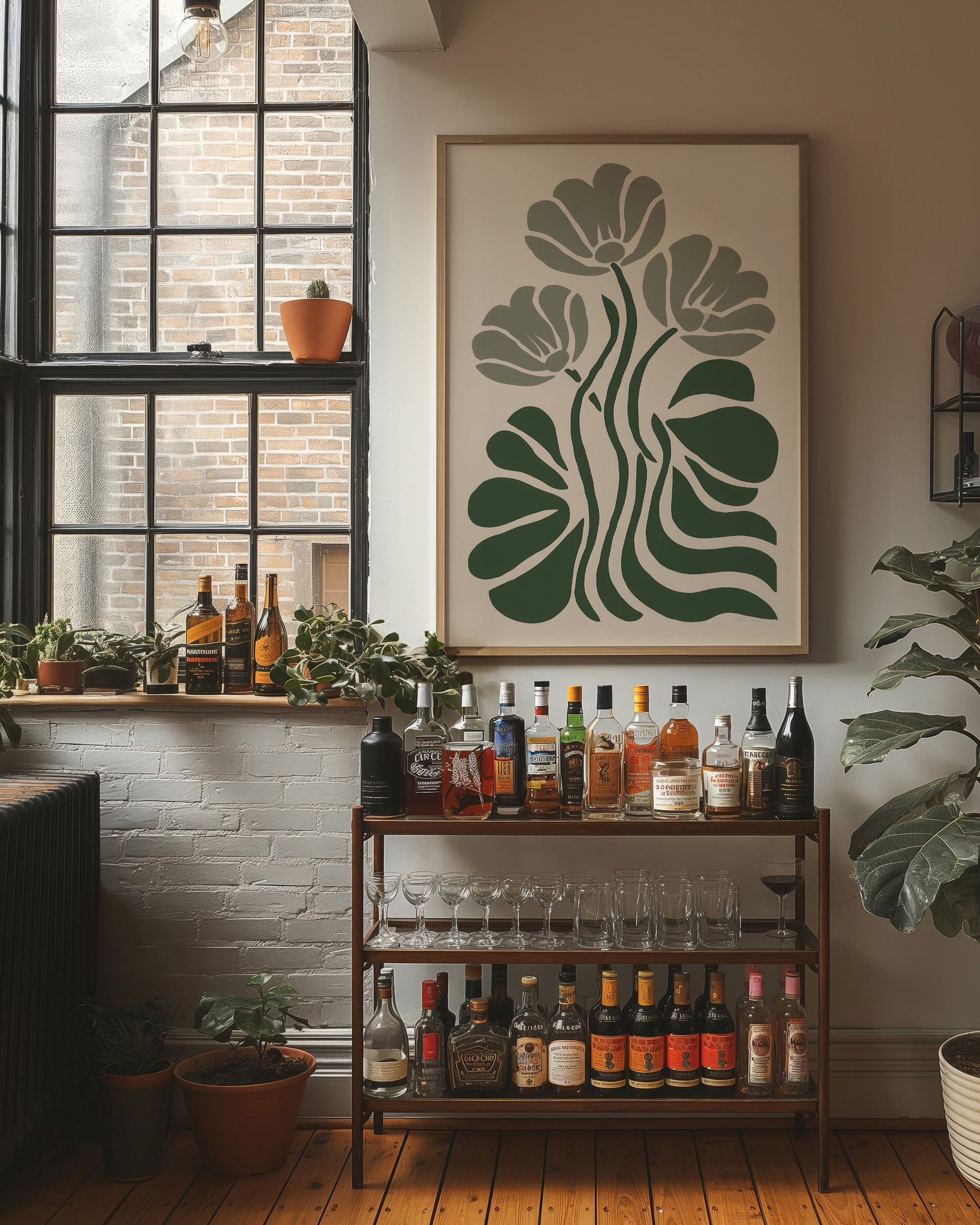 Tulips Dance In Sage Symmetry