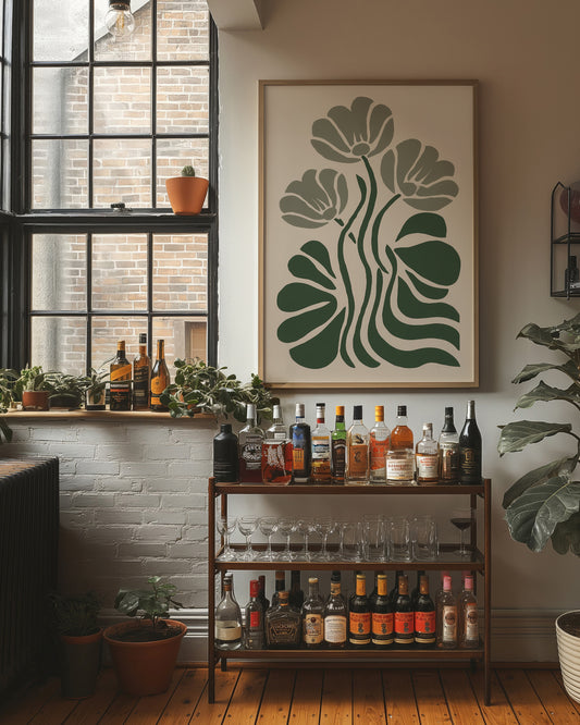 Tulips Dance In Sage Symmetry