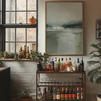 Misty Lake Finds Morning Silence