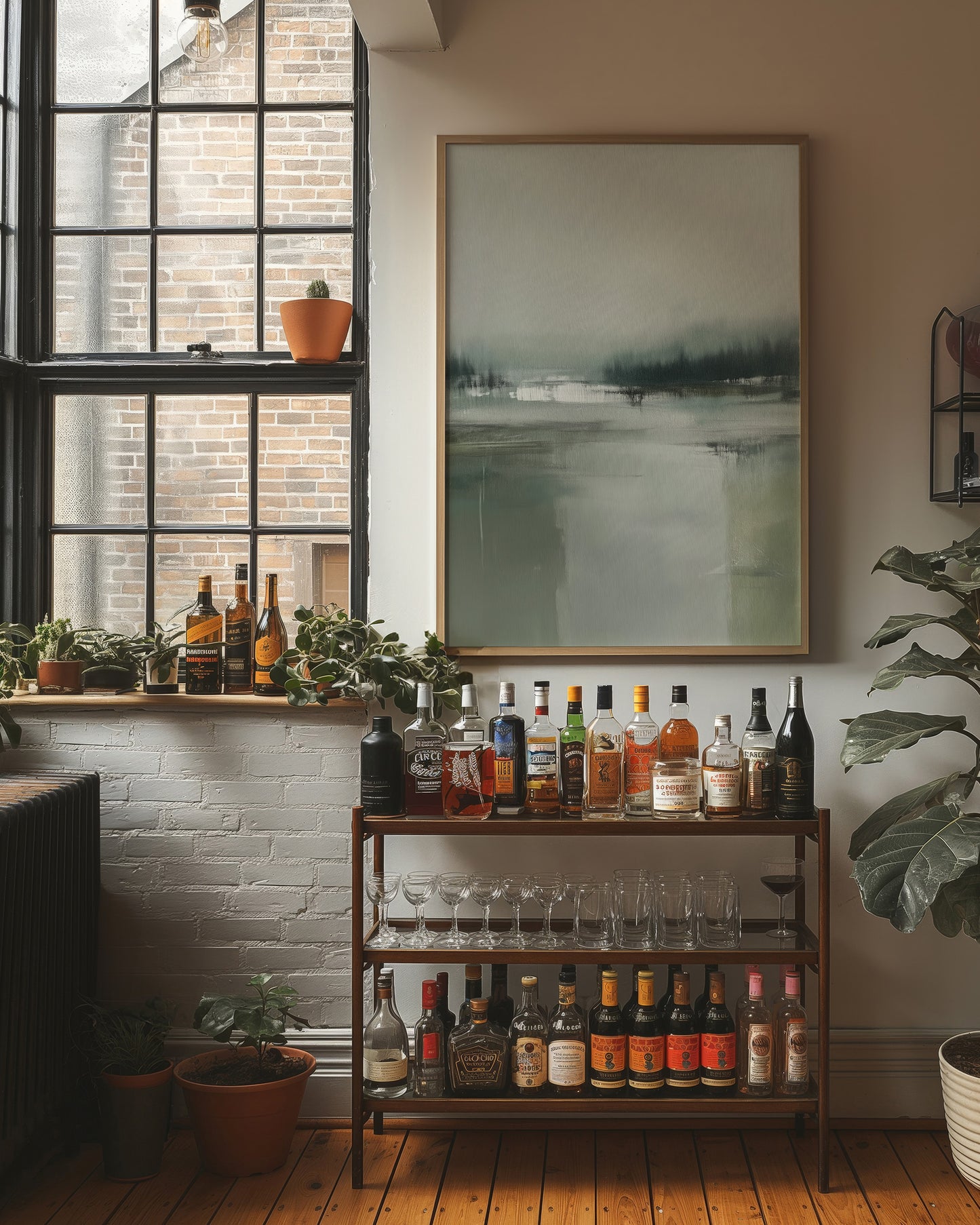 Misty Lake Finds Morning Silence