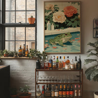 Frog Prince Meets Garden Peonies