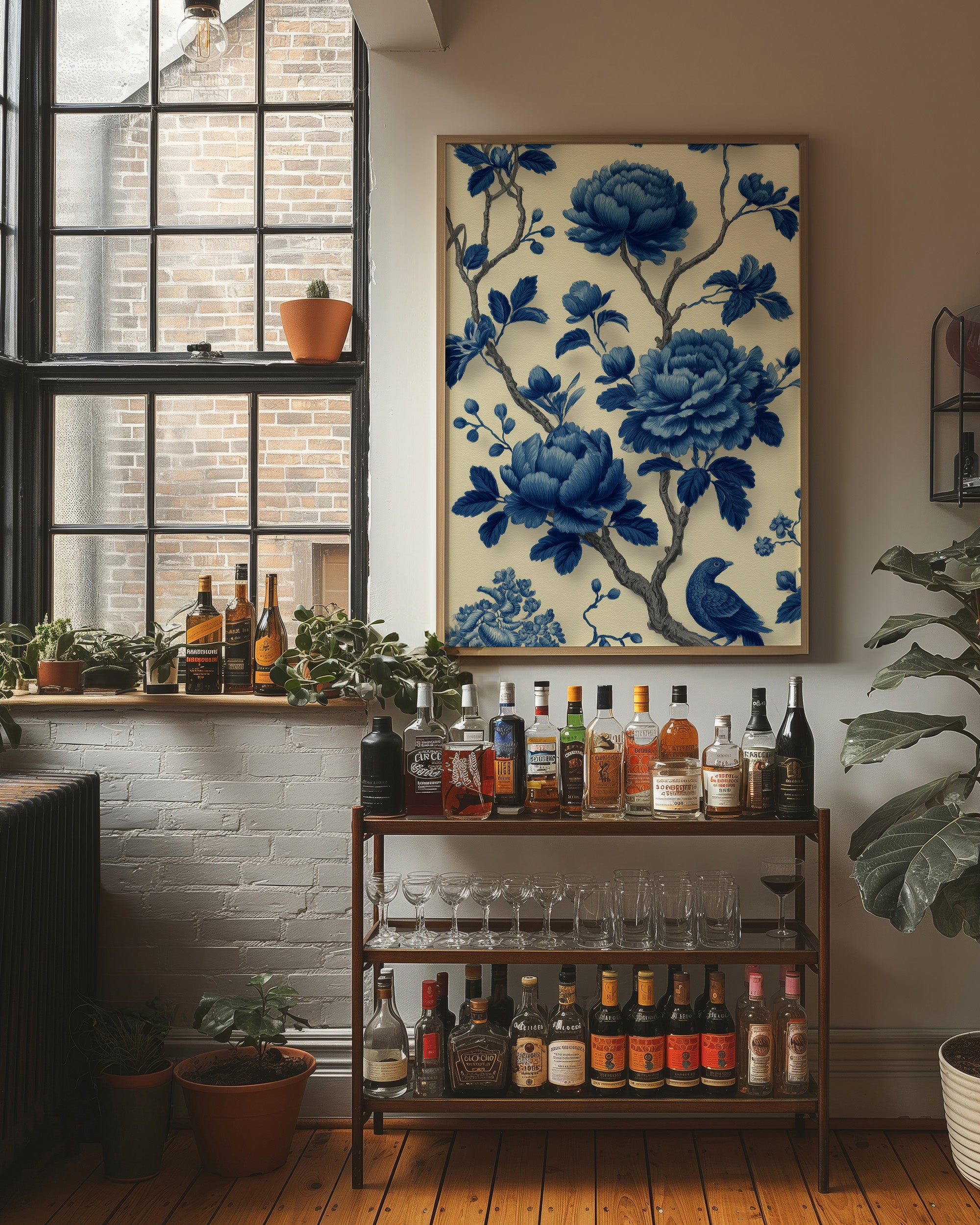 Blue Peonies Tell Ancient Stories