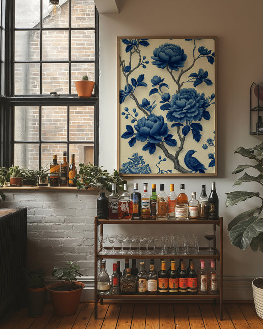 Blue Peonies Tell Ancient Stories