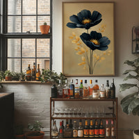 Midnight Blooms Against Golden Dawn