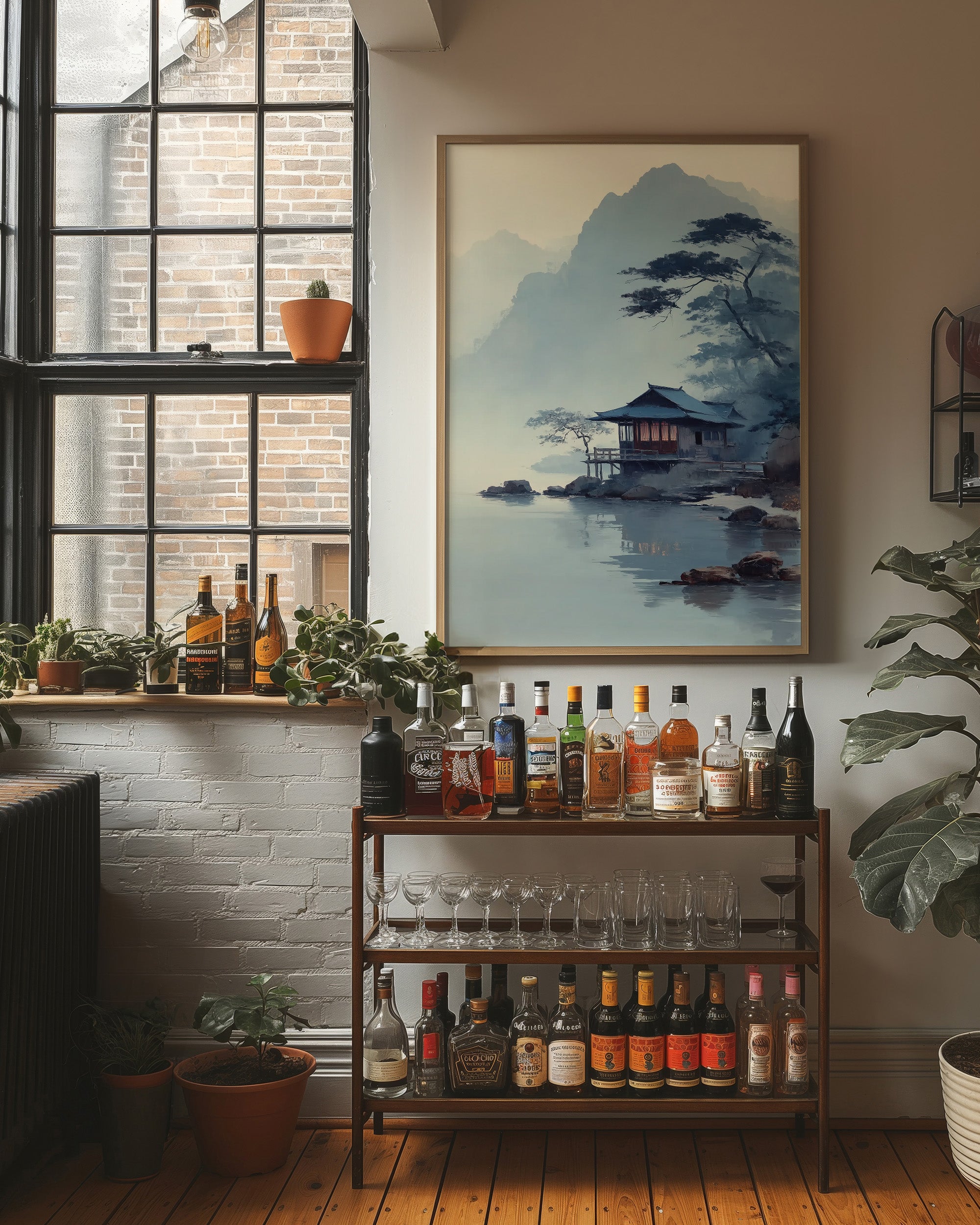 Misty Lake House Finds Morning Peace