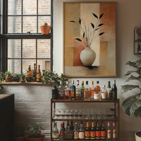 Sunlit Bar With Botanical Grace