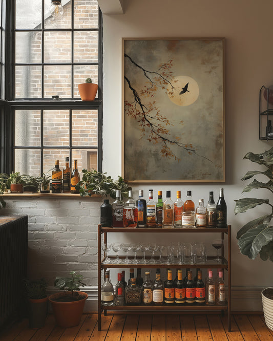 Moonlit Branch Guides Night's Journey