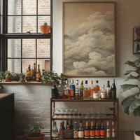 Clouds Rest Against Library Windows