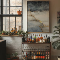 Storm Clouds Break With Golden Light