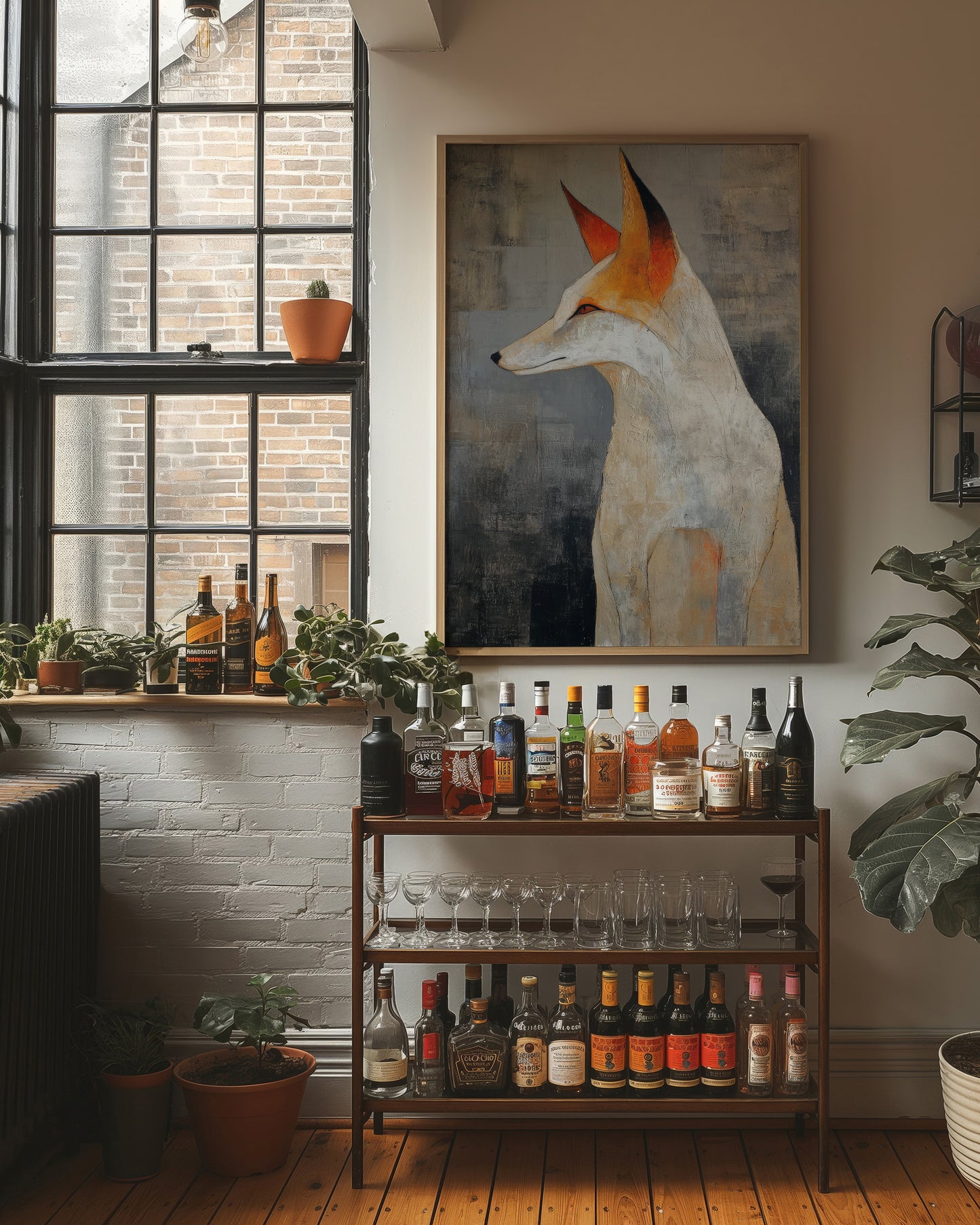 Urban Fox Finds Quiet Library Corner