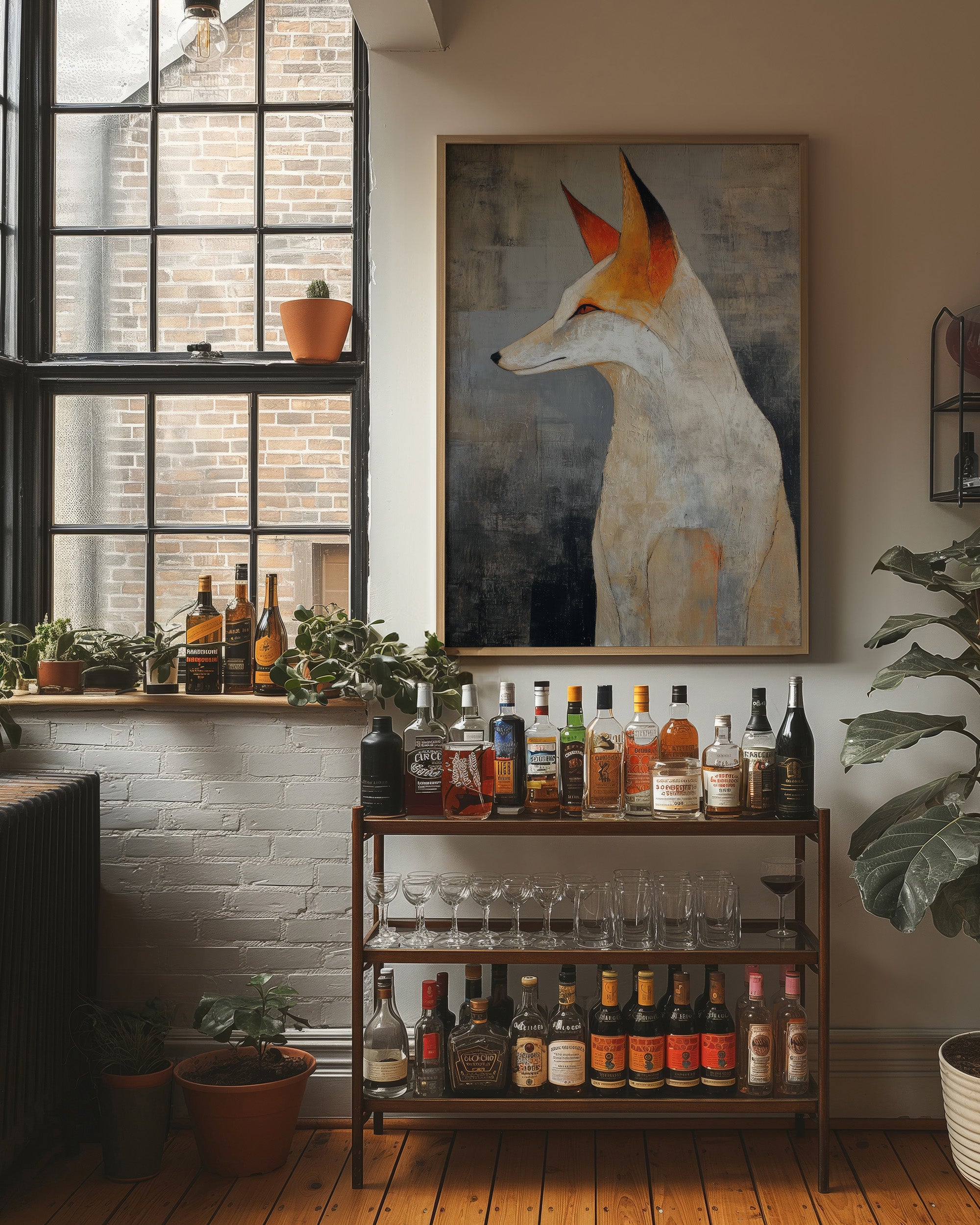 Urban Fox Finds Quiet Library Corner