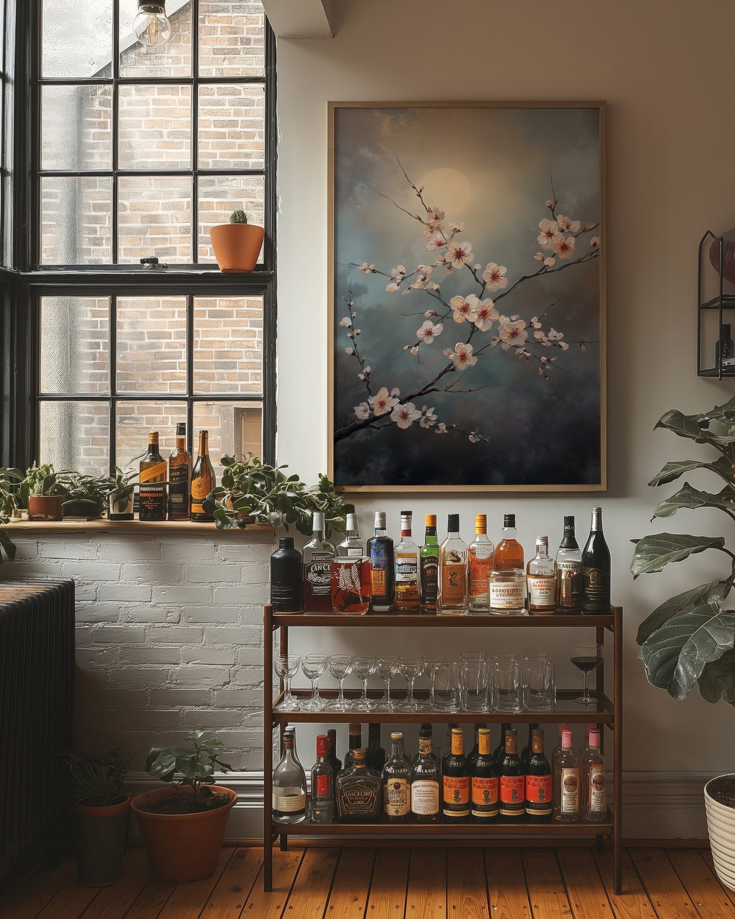 Cherry Blossoms Pierce Storm Clouds