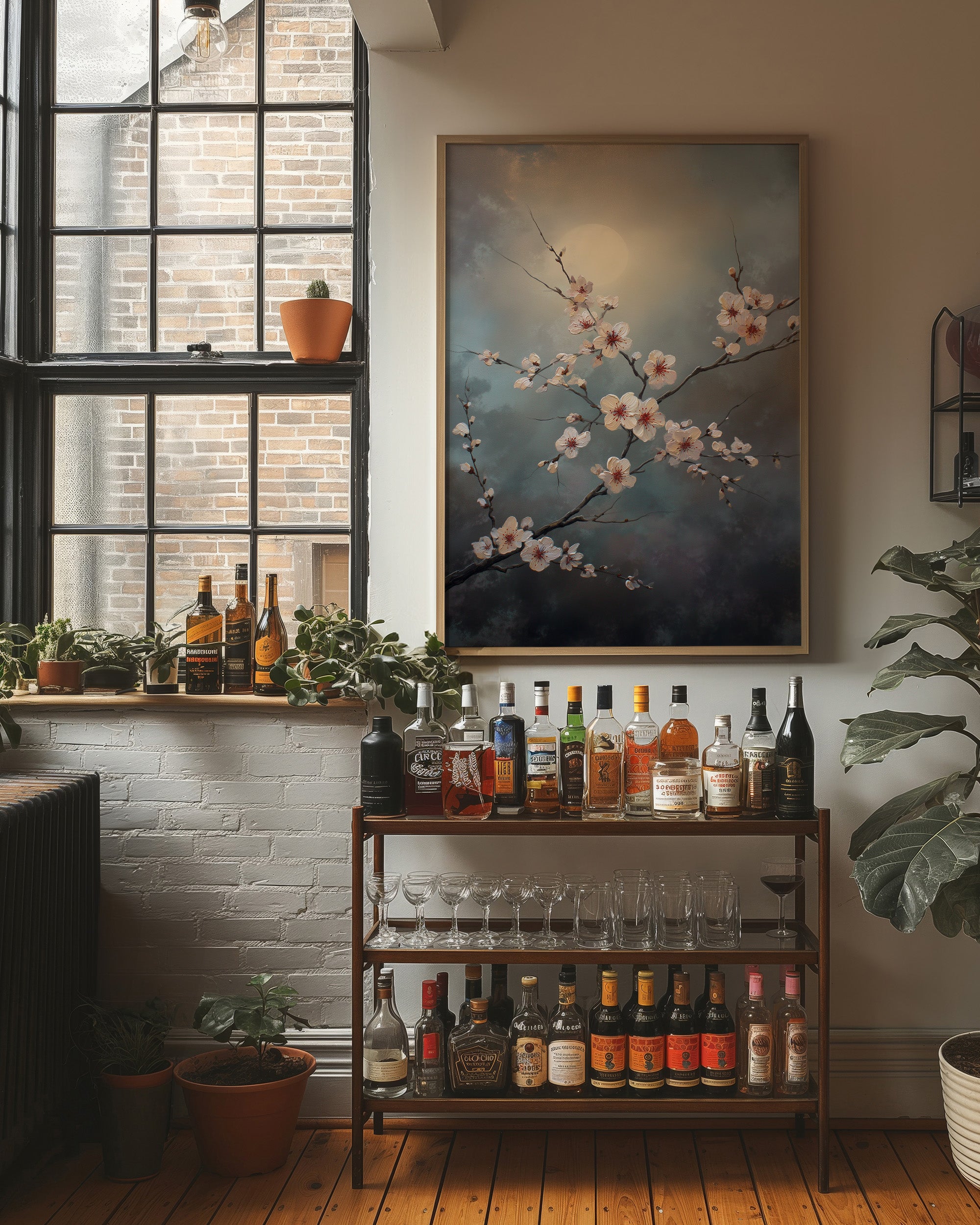 Cherry Blossoms Pierce Storm Clouds