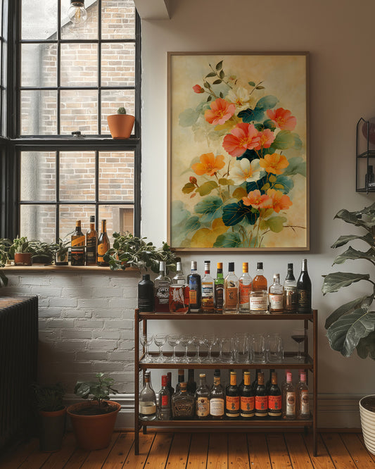 Coral Blooms Between Library Lines