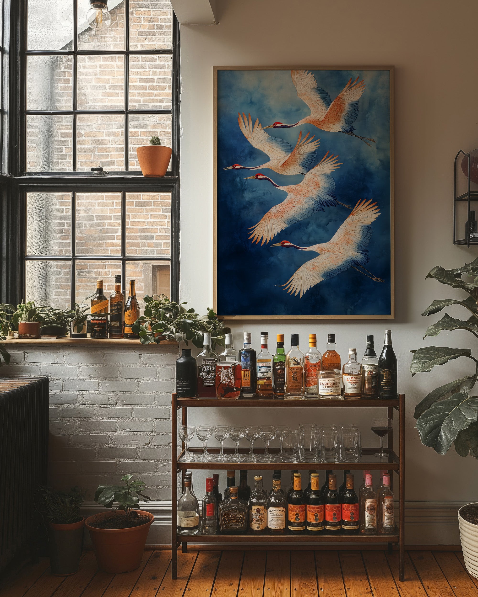 Dancing Cranes Paint The Sky