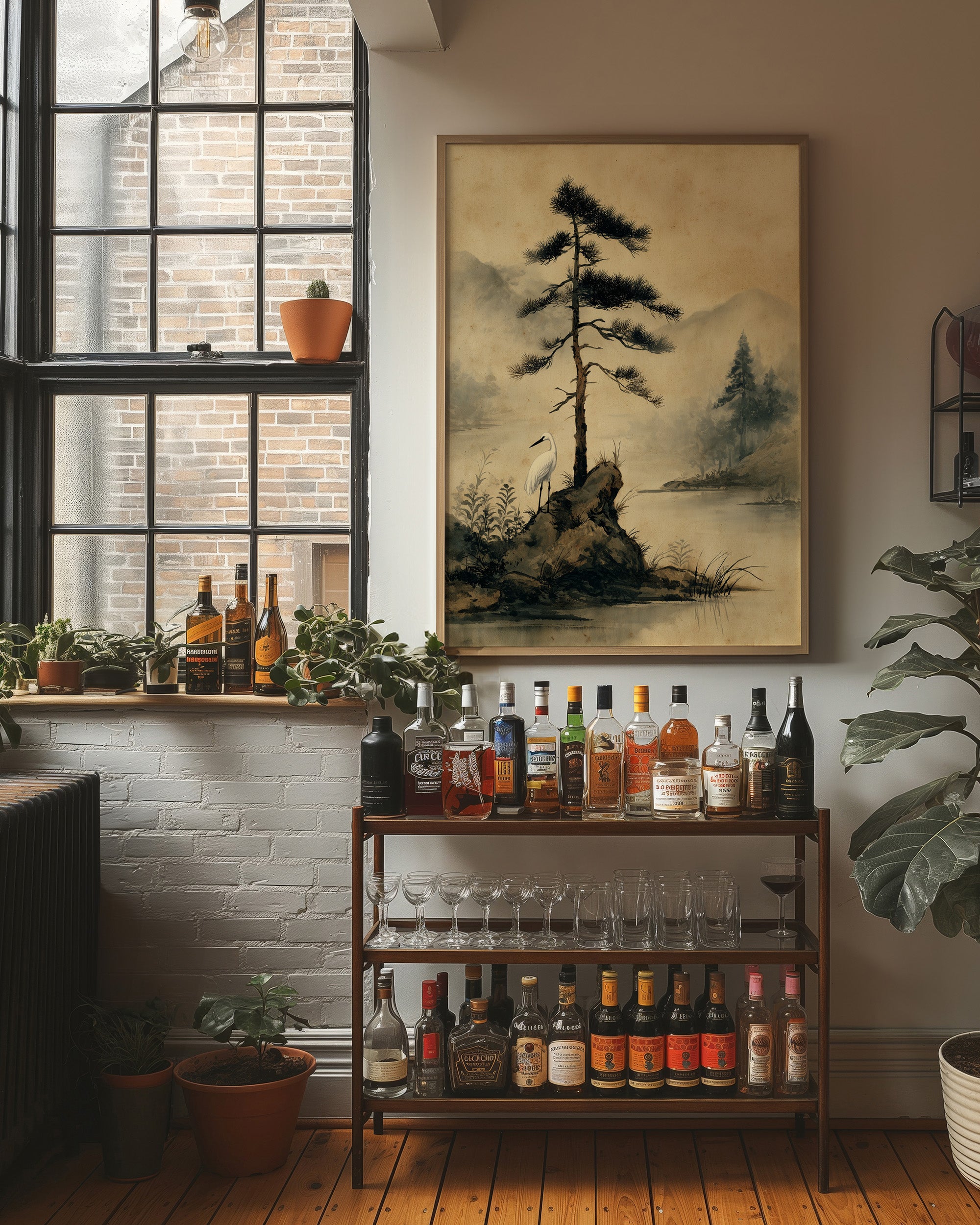 Lone Pine Guards Misty Waters