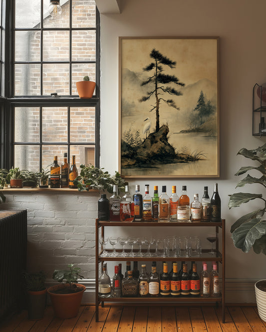 Lone Pine Guards Misty Waters