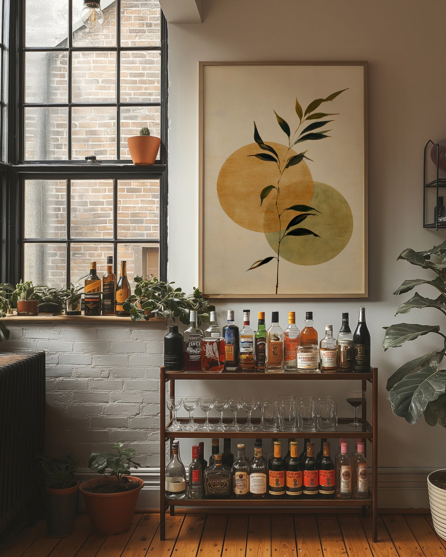 Bamboo Leaves Dance Through Golden Moons