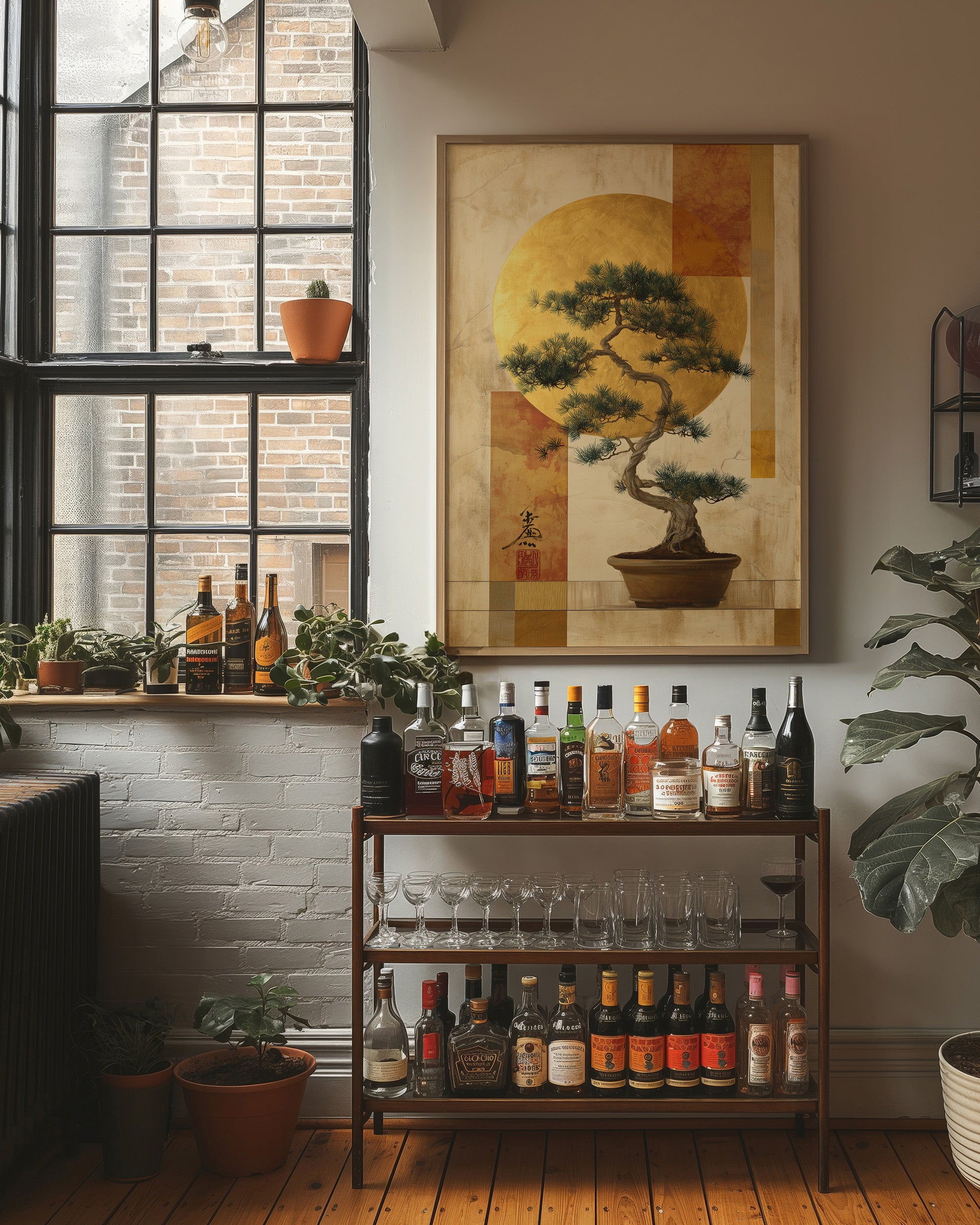 Bonsai Tales In Golden Hours