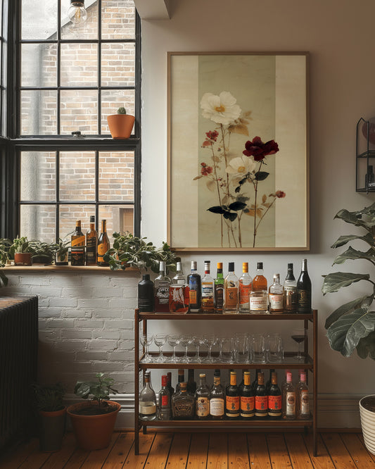 Roses Cast Shadows In Morning Light