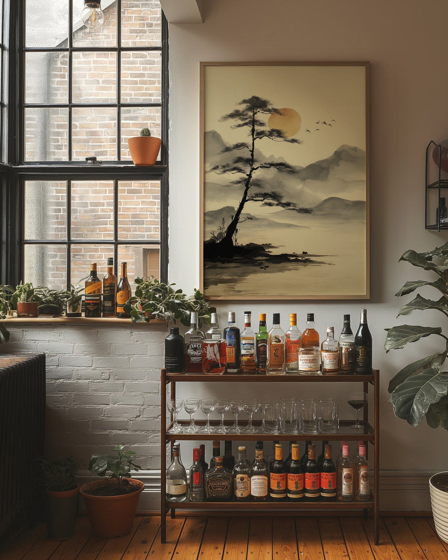 Solitary Pine Greets Rising Sun