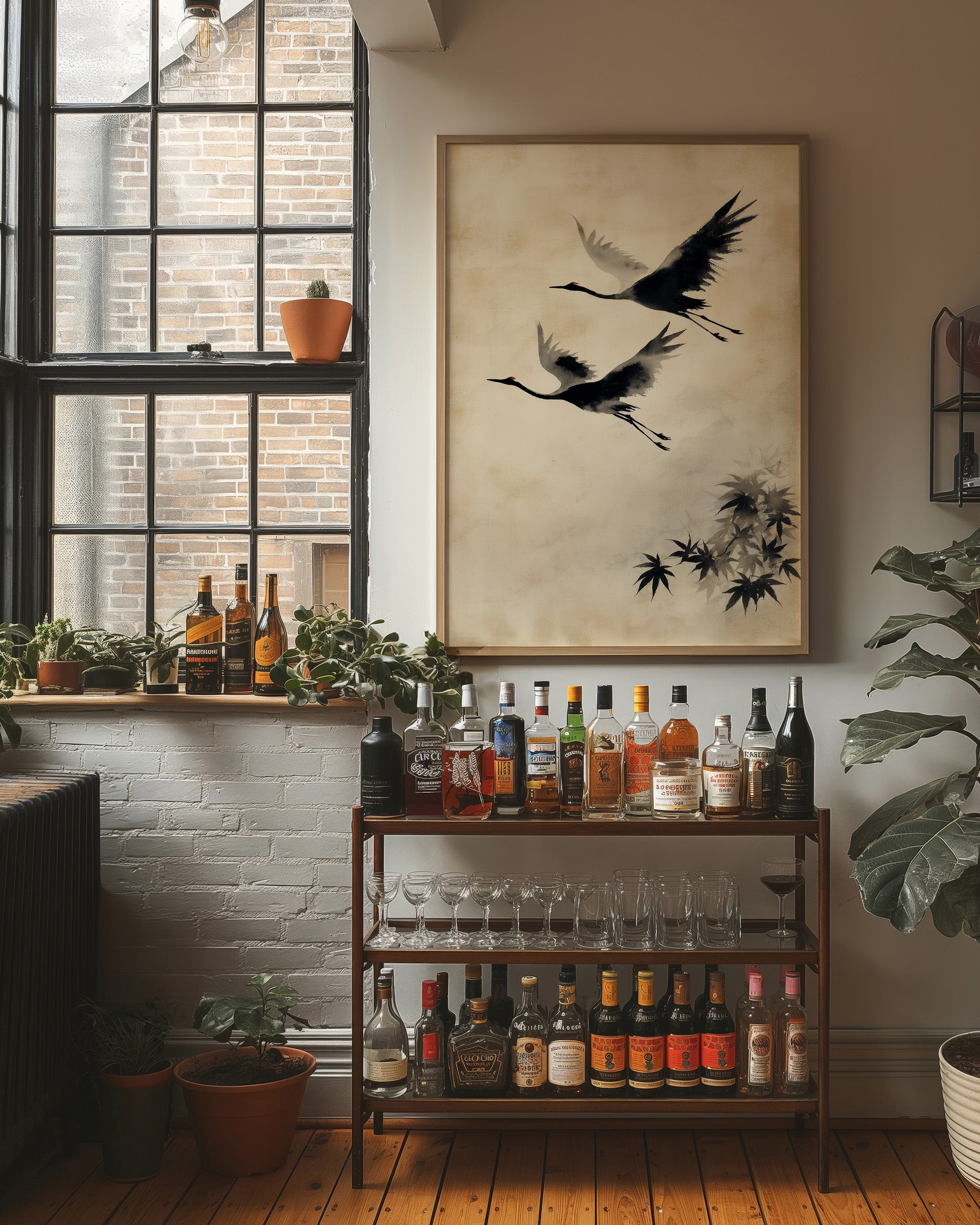 Cranes Paint Their Morning Dance