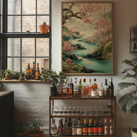 Cherry Blossoms Paint River's Journey