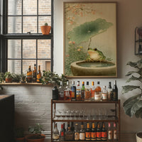 Lotus Rain Brings Frog's Delight