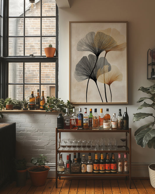 Ginkgo Leaves Dance Above Spirits