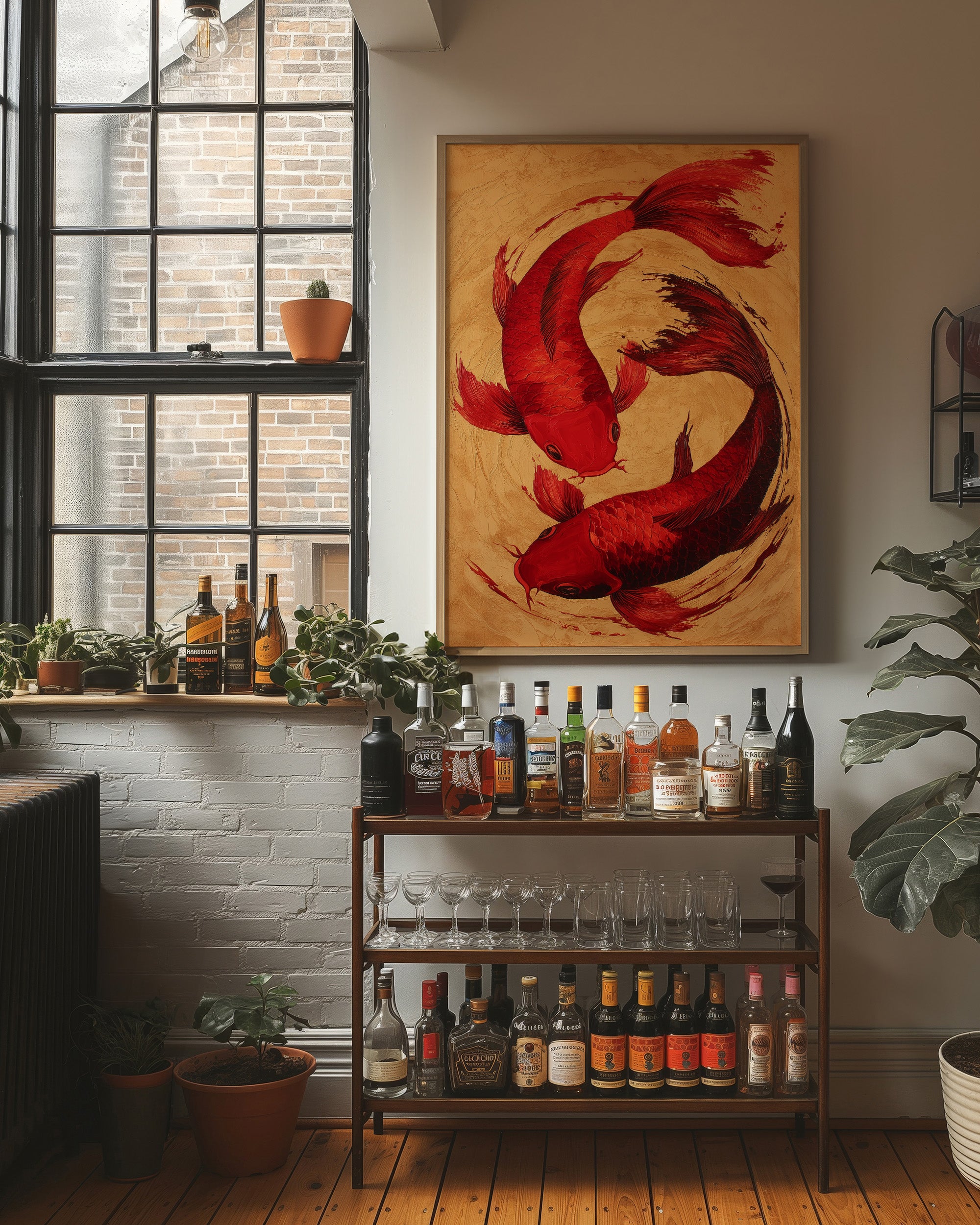 Crimson Koi Dance Ancient Tales