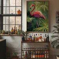 Tropical Grace Among Palm Shadows