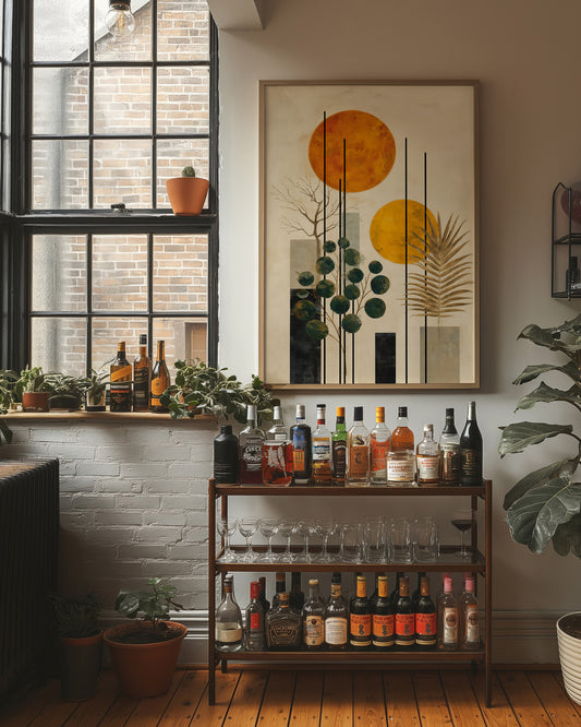 Twin Suns Dance With Palm Shadows