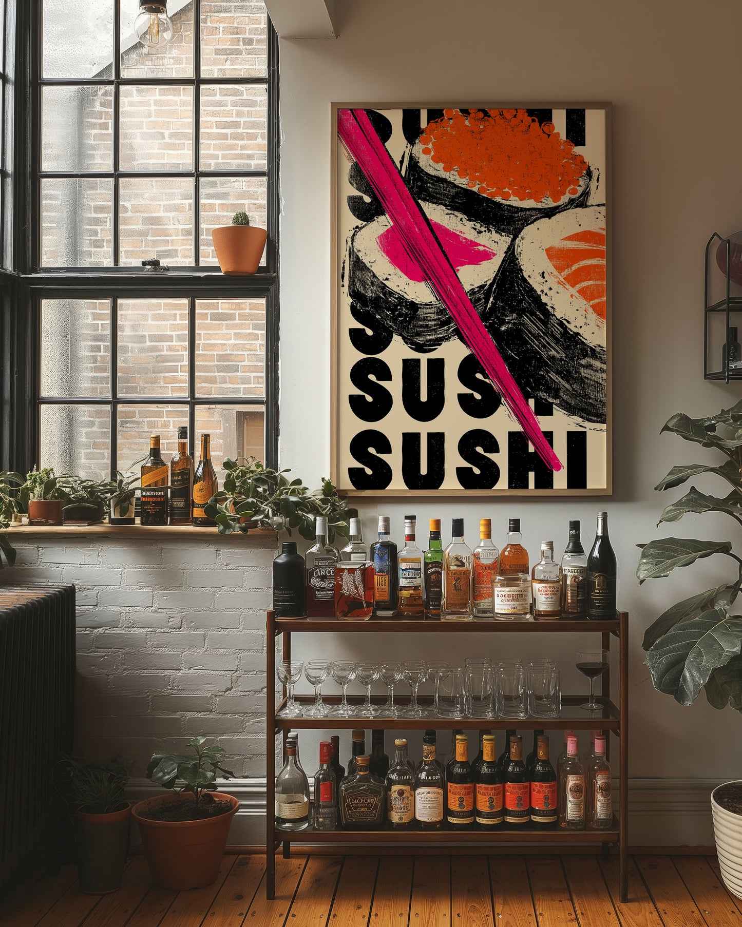 Bold Flavors Dance In Pink Light