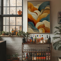 Waves Of Honey Meet Ocean Blue