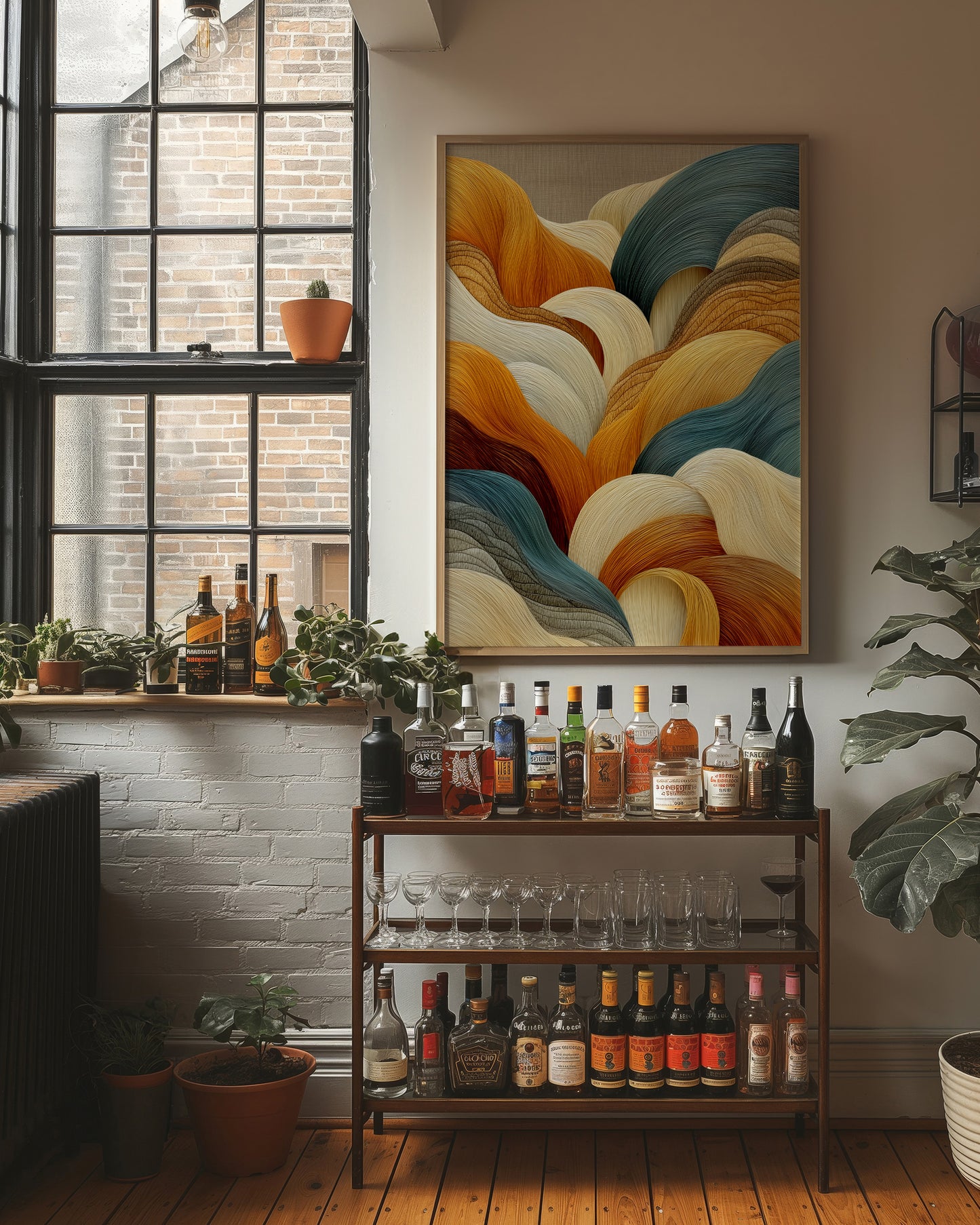 Waves Of Honey Meet Ocean Blue