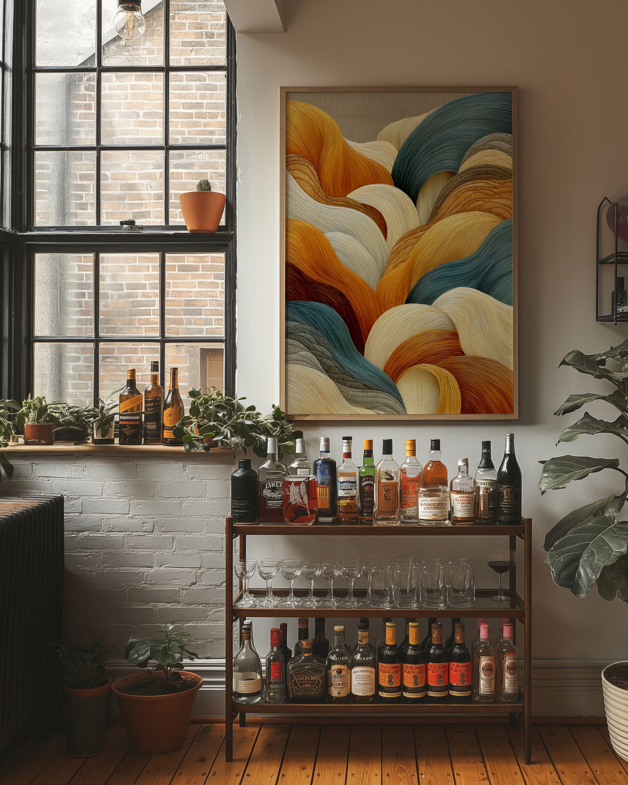 Waves Of Honey Meet Ocean Blue