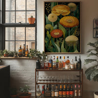 Marigolds Dance Under Starlit Garden