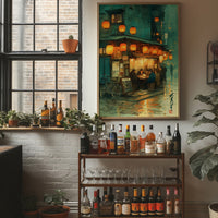 Lanterns Light The Rainy Street